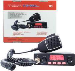 TTi Statie radio CB TTi TCB-550 EVO, DSS, VOX, Filtru NB, Scan, ecran multicolor, 12-24V (PNI-TCB-550EVO) - upcar Statii radio