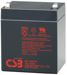 CSB-Battery Acumulator Vrla Csb 12v 4.5ah F2 Gp1245 (GP1245)