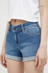 Hollister Co Hollister Co. pantaloni scurti jeans femei, neted, high waist PPYX-SZD060_55X