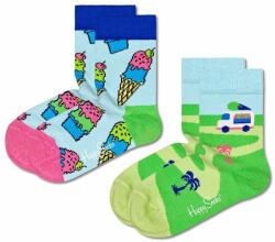 Happy Socks sosete copii Kids Ice Cream 2-pack PPYX-LGK03H_MLC