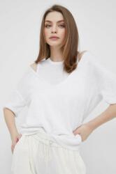 DKNY pulover din in culoarea alb, light PPYX-BDD07E_00X