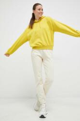 Champion bluza femei, culoarea galben, cu glugă, neted PPYX-BLD0Y1_11X
