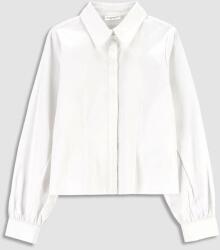 Coccodrillo camasa de bumbac pentru copii culoarea alb PPYX-KDG00H_00X
