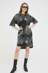 G-Star RAW rochie din bumbac culoarea gri, mini, oversize PPYX-SUD1SZ_90A