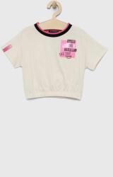 Sisley tricou de bumbac pentru copii culoarea bej PPYX-TSG09M_08X