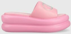 Liu Jo papuci ARIA 04 femei, culoarea roz, cu platforma, SA3083EX01400021 PPYX-KLD0M2_42X