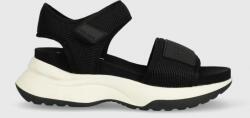 Pepe Jeans sandale VENUS femei, culoarea negru, cu platforma, PLS90572 PPYX-OBD1R7_99X