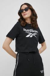Reebok tricou HB2276 femei, culoarea negru PPYY-TSD0T7_99X
