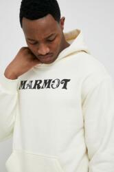 Marmot bluza barbati, culoarea bej, cu glugă, cu imprimeu PPYX-BLM0PM_01X