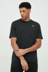 Reebok tricou de antrenament culoarea negru, neted PPYX-TSM0E4_99X
