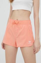 Roxy pantaloni scurți femei, culoarea portocaliu, cu imprimeu, high waist ERJBS03165 PPYY-BID1I3_32X