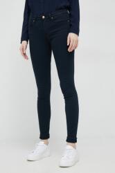 Tommy Hilfiger pantaloni femei, culoarea albastru marin, mulata, medium waist PPYX-SJD0IS_59X
