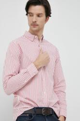 Pepe Jeans camasa din bumbac Livery barbati, culoarea rosu, cu guler clasic, regular PPYX-KDM09B_33X