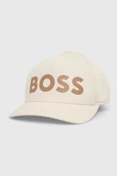 Boss șapcă de baseball din bumbac culoarea bej, neted PPYX-CAM07C_08X