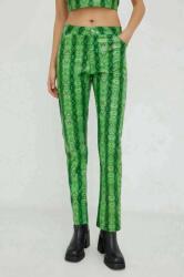 Resume Résumé pantaloni femei, culoarea verde, drept, medium waist PPYX-SPD0BU_77X