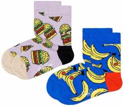 Happy Socks sosete copii Kids Lunchtime 2-pack PPYX-LGK03G_MLC