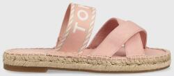 Tommy Hilfiger papuci SEASONAL WEBBING SANDAL femei, culoarea roz, FW0FW07181 PPYX-KLD02K_30X