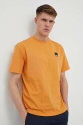 Jack Wolfskin tricou din bumbac 10 culoarea galben, cu imprimeu PPYX-TSU00J_11X