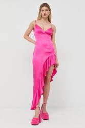 Bardot rochie culoarea violet, midi, mulata PPYX-SUD1K3_30X