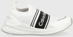 Calvin Klein Jeans sneakers pentru copii culoarea alb PPYX-OBB07K_00X