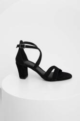Answear Lab sandale din piele intoarsa culoarea negru BPYX-OBD035_99X