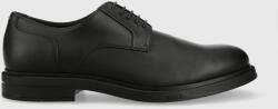 Boss pantofi de piele Saul barbati, culoarea negru, 50492778 PPYX-OBM1KZ_99X