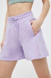 PUMA pantaloni scurti femei, culoarea violet, cu imprimeu, high waist PPYX-SZD03G_04X