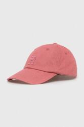 Tommy Hilfiger șapcă de baseball din bumbac culoarea roz, neted PPYX-CAM048_34X