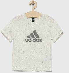 Adidas tricou copii G FI BL culoarea bej, cu imprimeu PPYX-TSK00B_01X