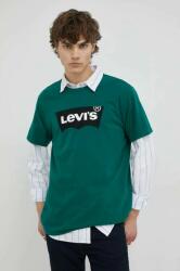 Levi's tricou din bumbac , culoarea verde, cu imprimeu PPYX-TSM0C4_79X