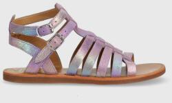 Pom D'api sandale din piele intoarsa pentru copii culoarea violet PPYX-OBG199_45X