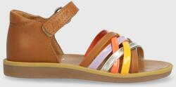 Pom D'api sandale din piele pentru copii culoarea maro PPYX-OBK10J_82X