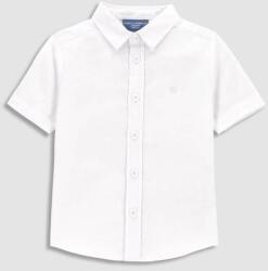 Coccodrillo cămașă din bumbac pentru bebeluși culoarea alb PPYX-KDB04T_00X