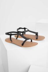 Answear Lab sandale de piele femei, culoarea negru BPYX-OBD02D_99X
