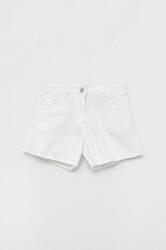 Birba&Trybeyond pantaloni scurti din denim pentru copii culoarea alb, cu imprimeu PPYX-SZG055_00X