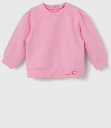 Benetton bluza bebe culoarea roz, cu imprimeu PPYX-BDG017_30X