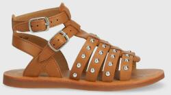 Pom D'api sandale din piele pentru copii culoarea maro PPYX-OBG1B7_82X