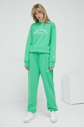 Juicy Couture pantaloni de trening culoarea verde, neted PPYX-SPD0FA_77X