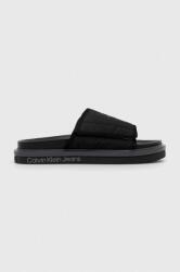 Calvin Klein Jeans papuci SANDAL SOFTNY barbati, culoarea negru, YM0YM00644 PPYX-KLM018_99A