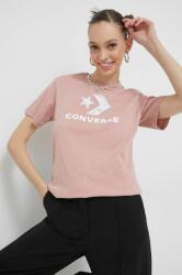 Converse tricou din bumbac culoarea roz PPYX-TSD2DK_30X