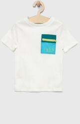 GAP tricou de bumbac pentru copii culoarea alb, cu imprimeu PPYX-TSB0EP_00X