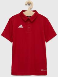 Adidas tricou polo copii ENT22 POLO Y culoarea rosu, neted PPYX-POB001_33X