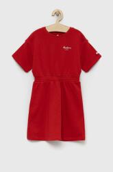 Pepe Jeans rochie din bumbac pentru copii PJL GJ Non-denim culoarea rosu, mini, evazati PPYX-SUG025_33X