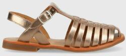 Pom D'api sandale din piele pentru copii culoarea auriu PPYX-OBG1BB_10Y