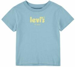 Levi's tricou de bumbac pentru copii culoarea turcoaz, cu imprimeu PPYX-TSK03R_66X