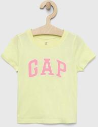 GAP tricou de bumbac pentru copii culoarea galben PPYX-TSG0DE_10X