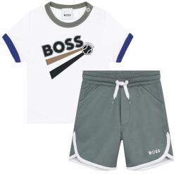 Boss set de bumbac pentru bebelusi culoarea alb PPYX-DKB066_00X