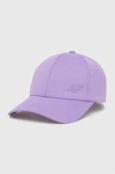 4F sapca culoarea violet, neted PPYX-CAD0BN_48X
