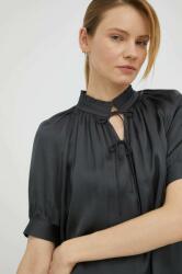 Herskind bluza femei, culoarea gri, neted PPYX-BDD023_90Y