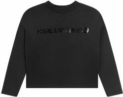 KARL LAGERFELD bluza copii culoarea negru, cu imprimeu PPYX-BLG07R_99X